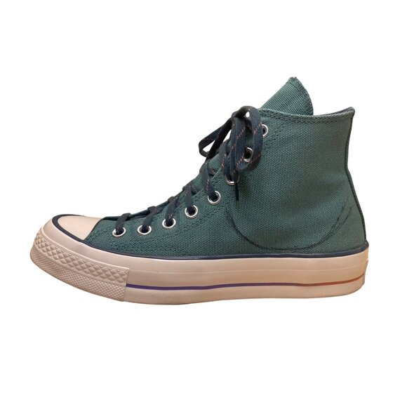 Converse Unisex Green Canvas Chuck Taylor All Star Hi-Top Sneakers Sz 6.5M/8.5W - Picture 4 of 10
